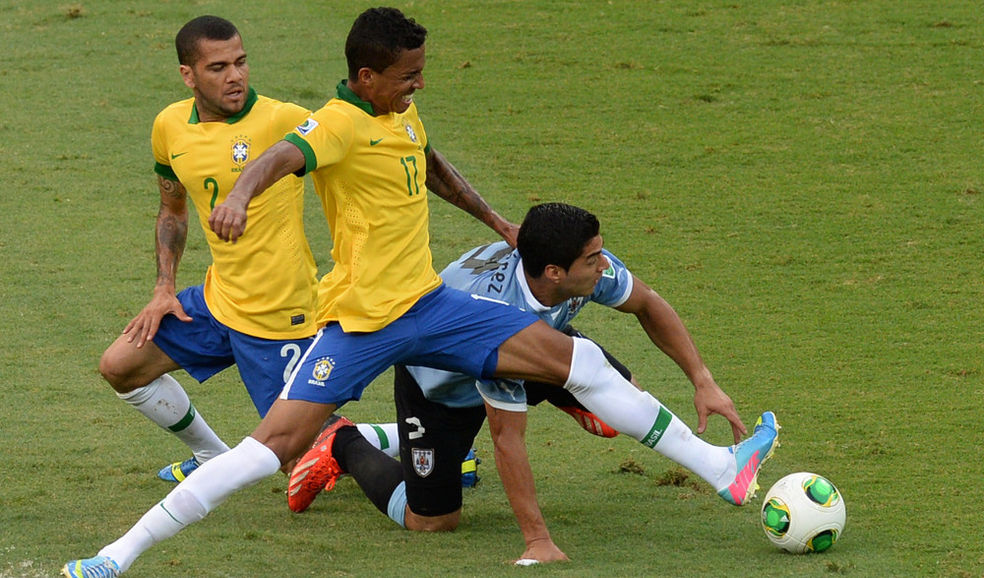 Un intenso Brasil - Uruguay...